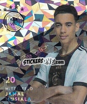 Sticker Jamal Musiala - DFB-Sammelalbum 2022 n. G20 - REWE