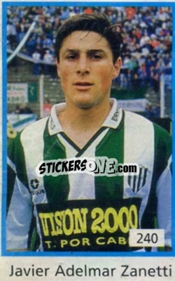 Figurina Javier Zanetti - Futbol 1994 - Cromy