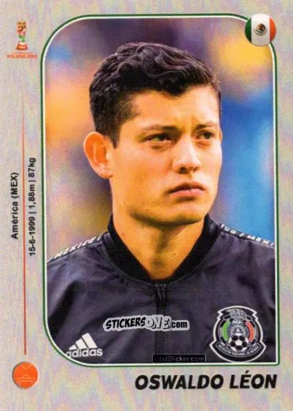 Figurina Oswaldo León - World Cup U-20 Poland 2019 n. 99 - Gloria Editions