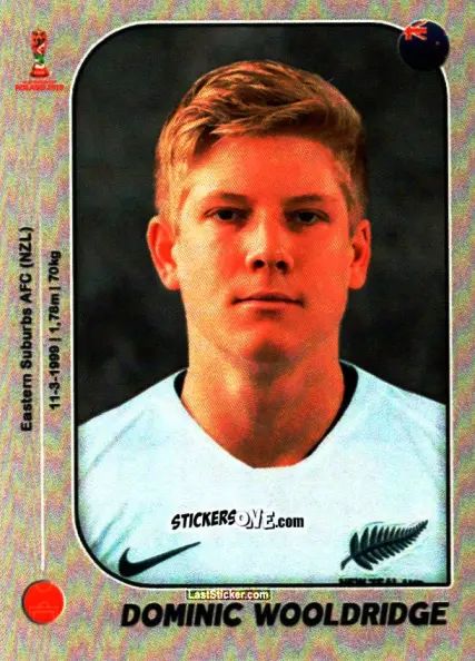 Sticker Dominic Wooldridge - World Cup U-20 Poland 2019 n. 196 - Gloria Editions