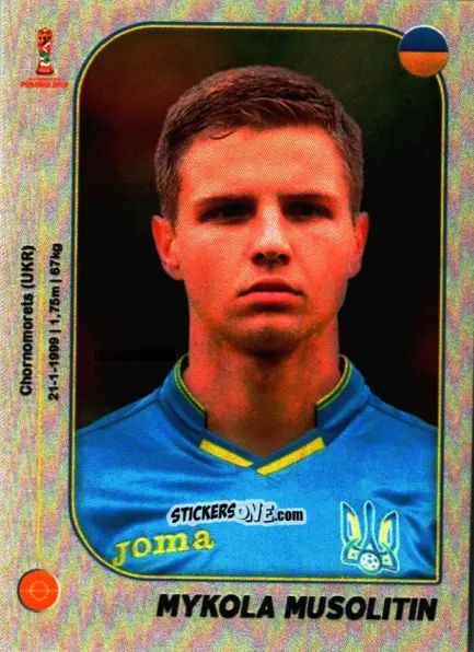 Sticker Mykola Musolitin - World Cup U-20 Poland 2019 n. 293 - Gloria Editions