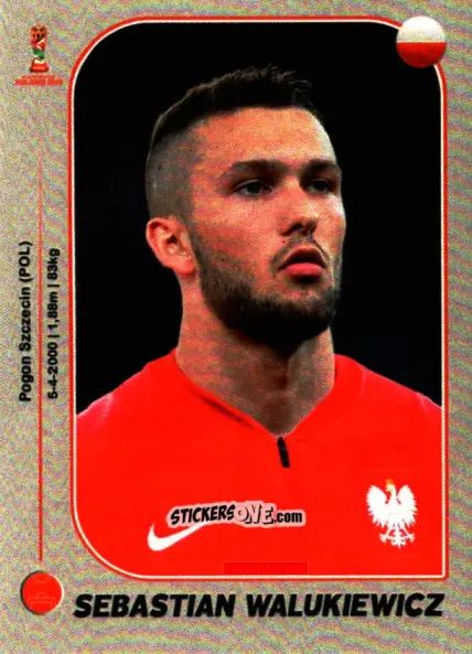 Sticker Sebastian Walukiewicz - World Cup U-20 Poland 2019 n. 21 - Gloria Editions