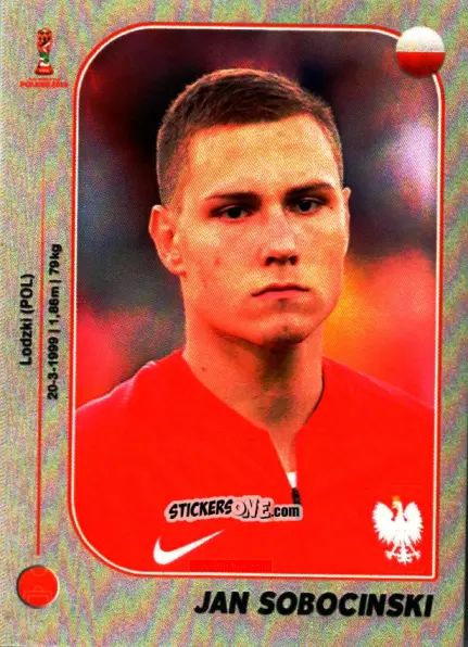 Sticker Jan Sobociński - World Cup U-20 Poland 2019 n. 23 - Gloria Editions