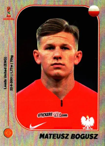 Sticker Mateusz Bogusz - World Cup U-20 Poland 2019 n. 27 - Gloria Editions