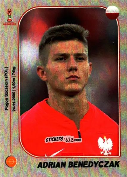 Sticker Adrian Benedyczak - World Cup U-20 Poland 2019 n. 33 - Gloria Editions