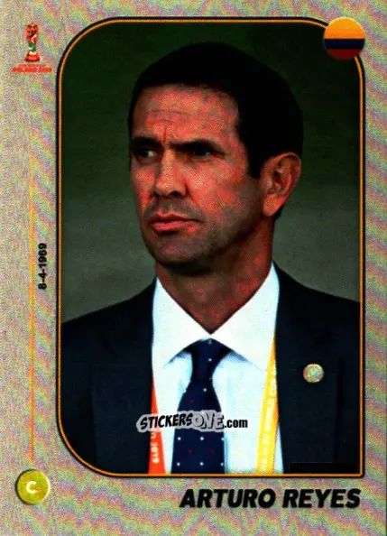 Sticker Coach: Arturo Reyes - World Cup U-20 Poland 2019 n. 36 - Gloria Editions