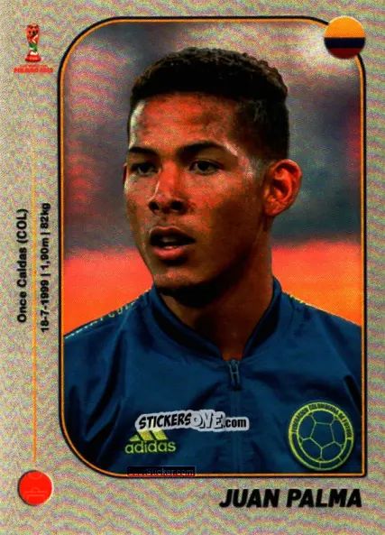 Sticker Juan Palma - World Cup U-20 Poland 2019 n. 43 - Gloria Editions