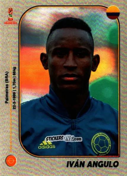 Sticker Iván Angulo - World Cup U-20 Poland 2019 n. 48 - Gloria Editions