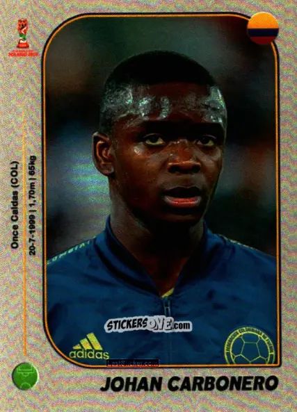 Sticker Johan Carbonero - World Cup U-20 Poland 2019 n. 49 - Gloria Editions