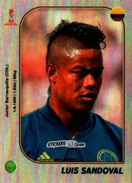 Sticker Luis Sandoval - World Cup U-20 Poland 2019 n. 53 - Gloria Editions