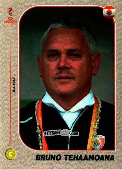 Sticker Coach: Bruno Tehaamoana - World Cup U-20 Poland 2019 n. 55 - Gloria Editions