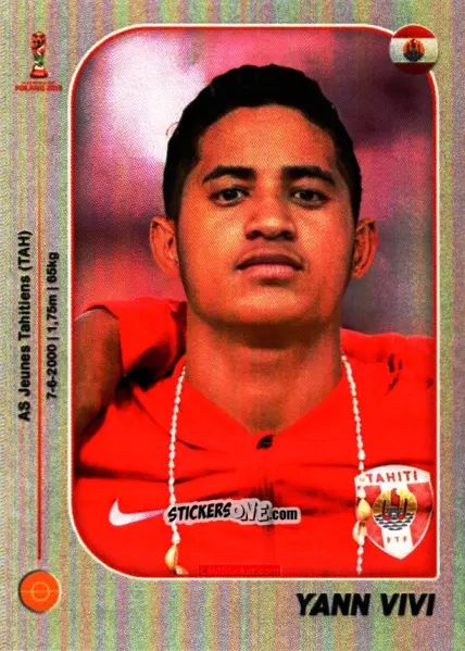 Sticker Yann Vivi - World Cup U-20 Poland 2019 n. 63 - Gloria Editions