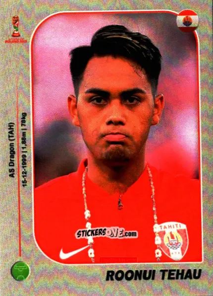 Sticker Roonui Tehau - World Cup U-20 Poland 2019 n. 69 - Gloria Editions
