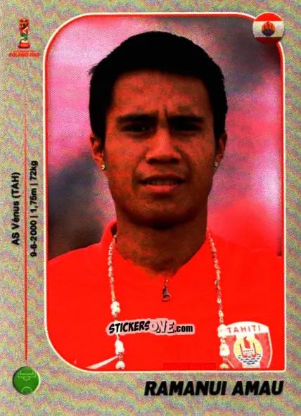 Sticker Ramanui Amau - World Cup U-20 Poland 2019 n. 71 - Gloria Editions