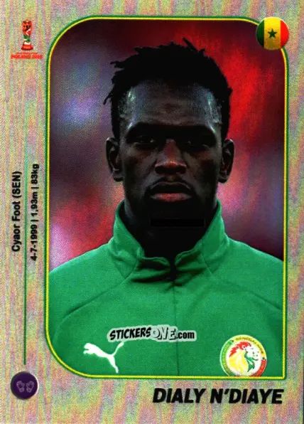 Sticker Dialy N'Diaye - World Cup U-20 Poland 2019 n. 76 - Gloria Editions