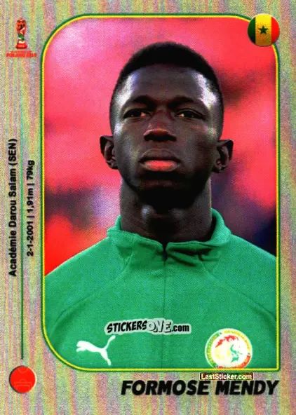 Sticker Formose Mendy - World Cup U-20 Poland 2019 n. 78 - Gloria Editions