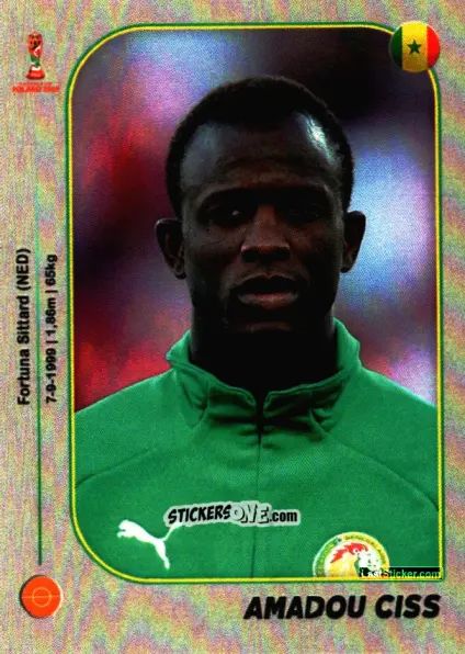 Sticker Amadou Ciss - World Cup U-20 Poland 2019 n. 83 - Gloria Editions