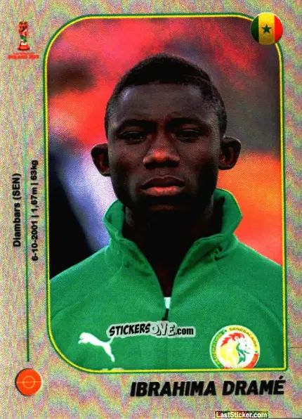 Sticker Ibrahima Dramé - World Cup U-20 Poland 2019 n. 85 - Gloria Editions