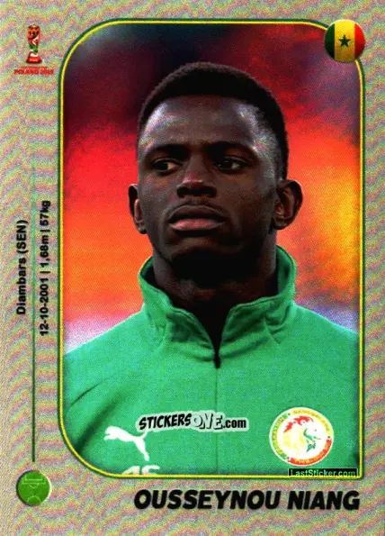 Sticker Ousseynou Niang - World Cup U-20 Poland 2019 n. 88 - Gloria Editions