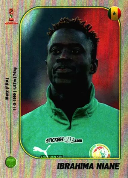 Sticker Ibrahima Niane - World Cup U-20 Poland 2019 n. 90 - Gloria Editions