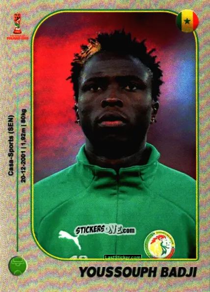 Sticker Youssouph Badji - World Cup U-20 Poland 2019 n. 91 - Gloria Editions