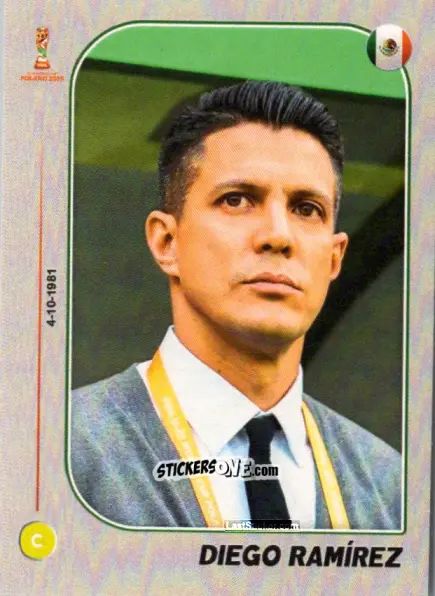 Sticker Coach: Diego Ramírez - World Cup U-20 Poland 2019 n. 93 - Gloria Editions