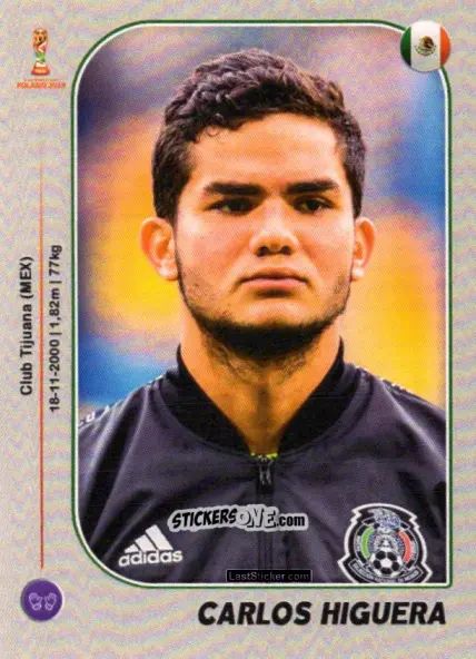 Sticker Carlos Higuera - World Cup U-20 Poland 2019 n. 95 - Gloria Editions