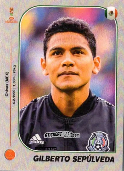 Sticker Gilberto Sepúlveda - World Cup U-20 Poland 2019 n. 97 - Gloria Editions