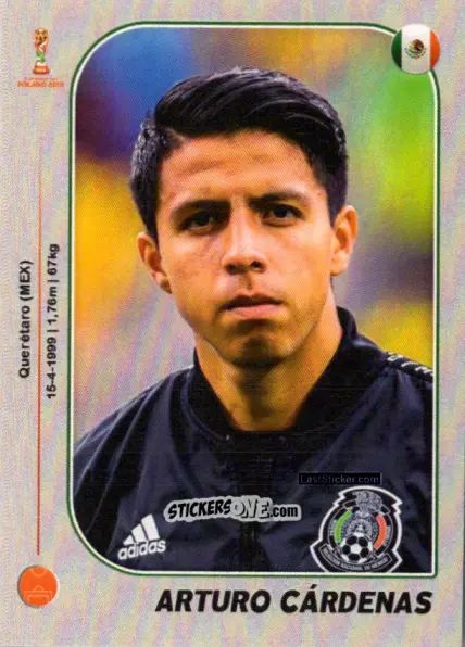 Sticker Arturo Cárdenas - World Cup U-20 Poland 2019 n. 98 - Gloria Editions