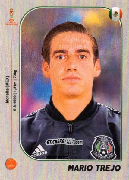Sticker Mario Trejo - World Cup U-20 Poland 2019 n. 100 - Gloria Editions