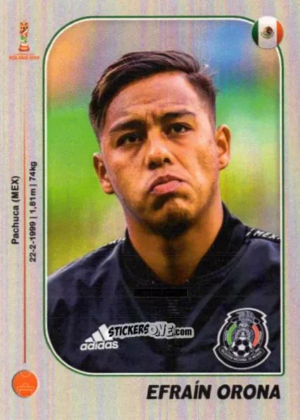 Sticker Efraín Orona - World Cup U-20 Poland 2019 n. 101 - Gloria Editions