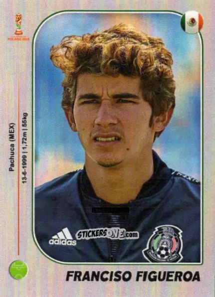 Sticker Francisco Figueroa - World Cup U-20 Poland 2019 n. 107 - Gloria Editions
