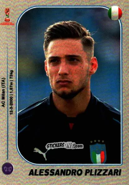 Sticker Alessandro Plizzari - World Cup U-20 Poland 2019 n. 114 - Gloria Editions