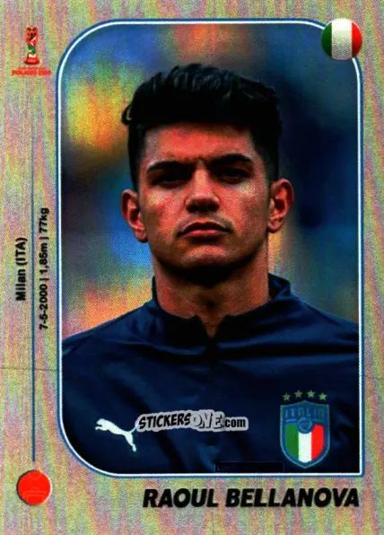 Sticker Raoul Bellanova - World Cup U-20 Poland 2019 n. 115 - Gloria Editions