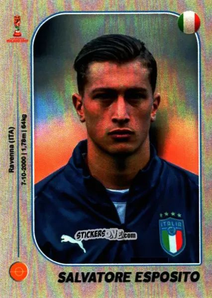 Sticker Salvatore Esposito - World Cup U-20 Poland 2019 n. 123 - Gloria Editions