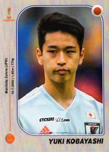 Sticker Yuki Kobayashi - World Cup U-20 Poland 2019 n. 135 - Gloria Editions