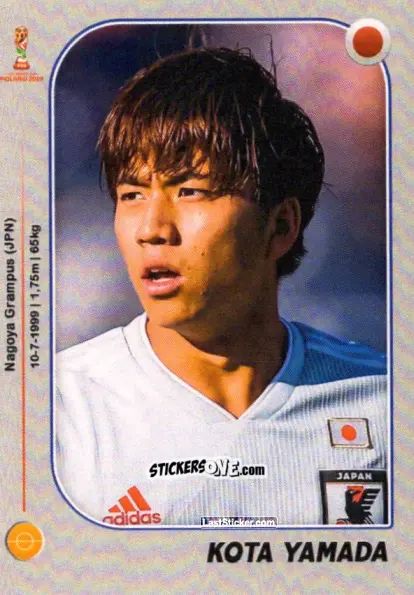 Sticker Kota Yamada - World Cup U-20 Poland 2019 n. 140 - Gloria Editions