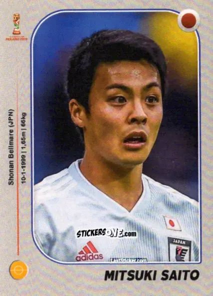Sticker Mitsuki Saito - World Cup U-20 Poland 2019 n. 142 - Gloria Editions
