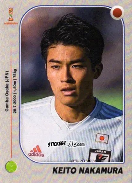 Sticker Keito Nakamura - World Cup U-20 Poland 2019 n. 145 - Gloria Editions