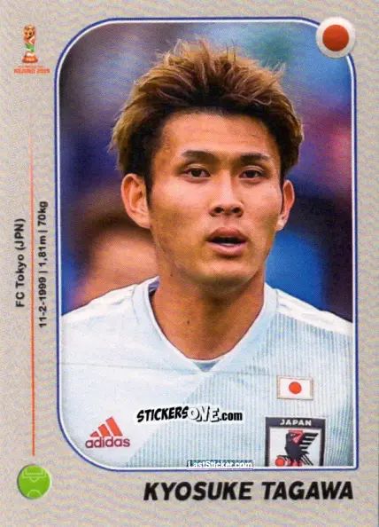Sticker Kyosuke Tagawa - World Cup U-20 Poland 2019 n. 147 - Gloria Editions