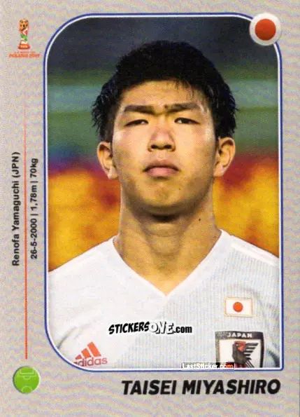Sticker Taisei Miyashiro - World Cup U-20 Poland 2019 n. 148 - Gloria Editions