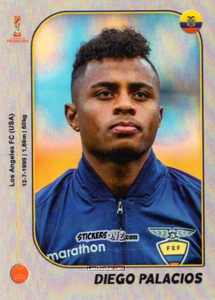 Sticker Diego Palacios - World Cup U-20 Poland 2019 n. 153 - Gloria Editions