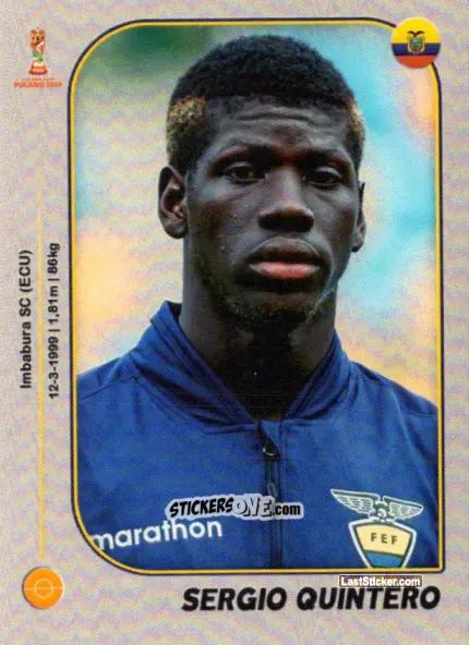 Sticker Sergio Quintero - World Cup U-20 Poland 2019 n. 163 - Gloria Editions
