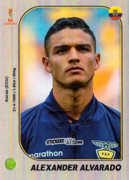 Sticker Alexander Alvarado - World Cup U-20 Poland 2019 n. 166 - Gloria Editions