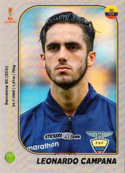 Sticker Leonardo Campana - World Cup U-20 Poland 2019 n. 167 - Gloria Editions