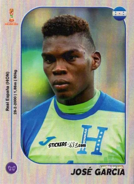 Sticker José García - World Cup U-20 Poland 2019 n. 171 - Gloria Editions