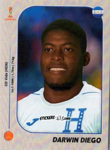 Sticker Darwin Diego - World Cup U-20 Poland 2019 n. 174 - Gloria Editions
