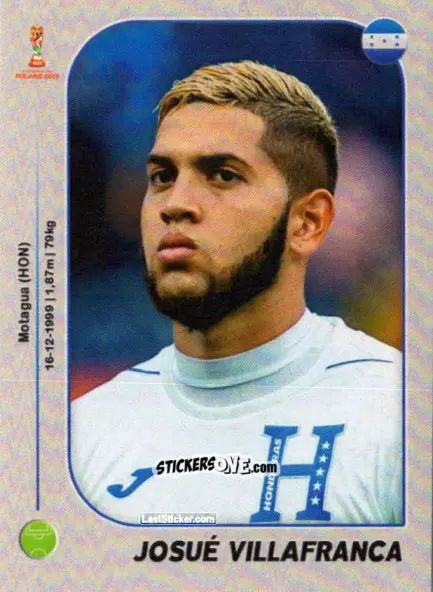 Sticker Josué Villafranca - World Cup U-20 Poland 2019 n. 184 - Gloria Editions
