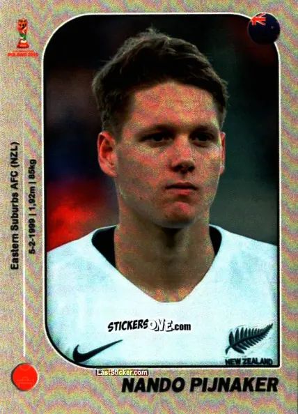 Sticker Nando Pijnaker - World Cup U-20 Poland 2019 n. 191 - Gloria Editions