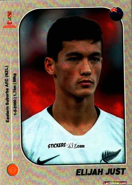 Sticker Elijah Just - World Cup U-20 Poland 2019 n. 199 - Gloria Editions